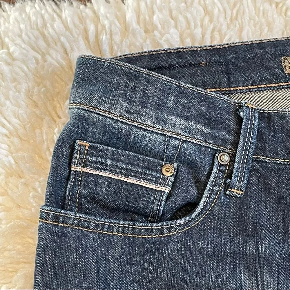 Mavi Zach Straight Tag tailored, now 34X27 Dark Blue, snug waist, loose leg